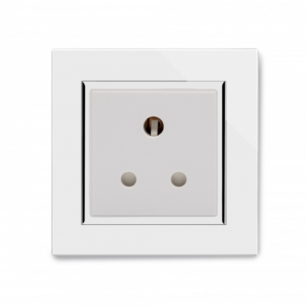 Crystal CT 15A Round Pin Socket White